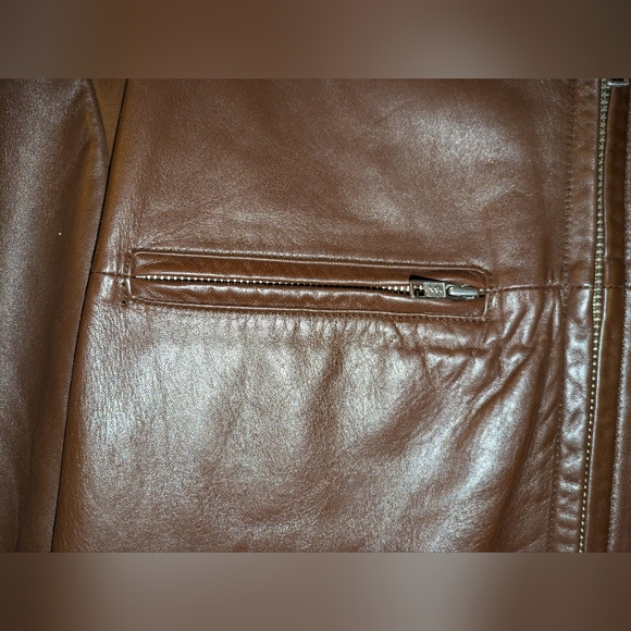 Coach Men's Brown Leather Jacket - 100% leather Size Small - Picture 8 of 10